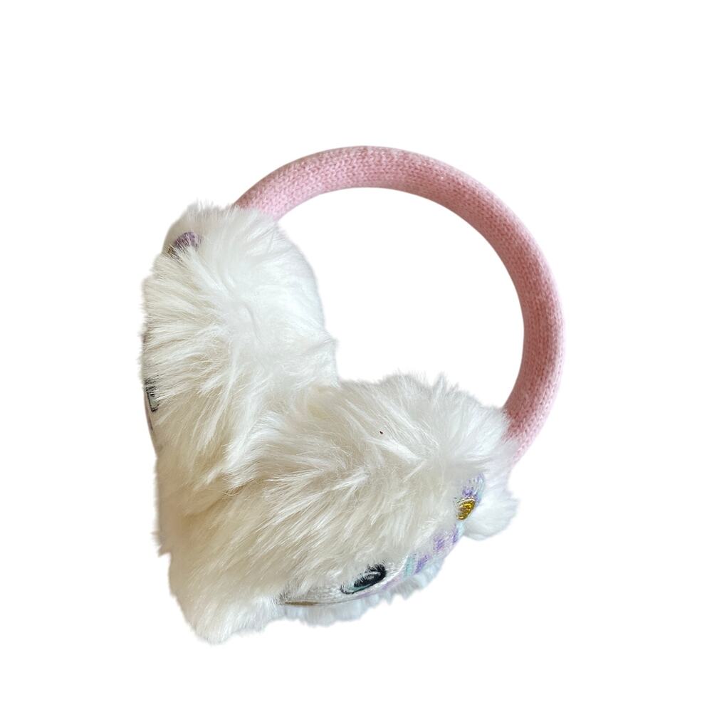 Capelli New York Faux Fur Earmuffs Girls Animal Knit